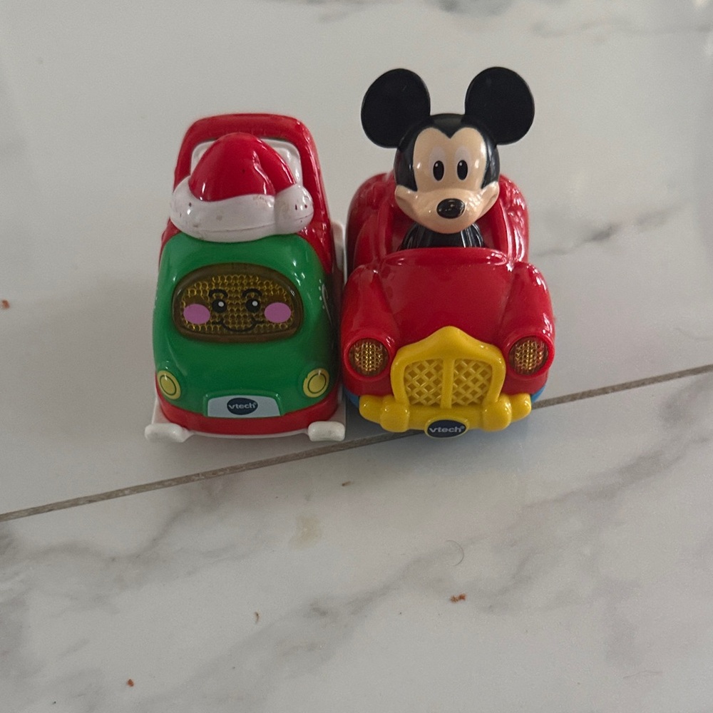 Vtech go go smart wheels Mickey Mouse and Christmas sleigh